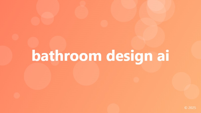 bathroom design ai