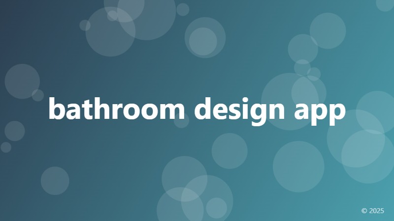 bathroom design app