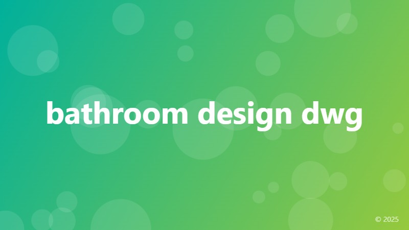 bathroom design dwg