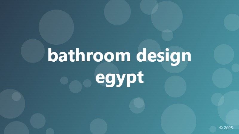 bathroom design egypt