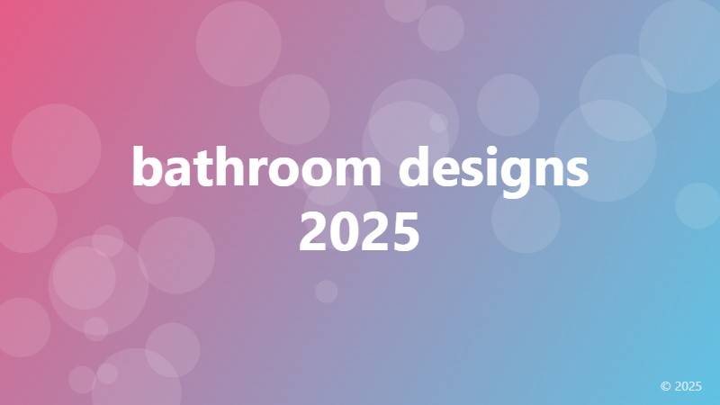 bathroom designs 2025