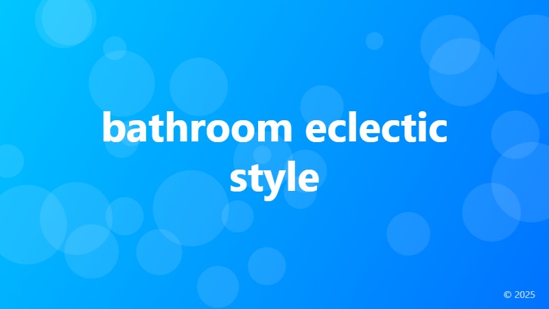 bathroom eclectic style