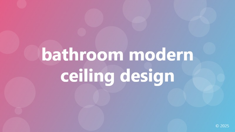 bathroom modern ceiling design