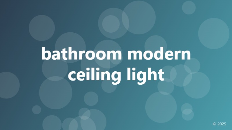 bathroom modern ceiling light