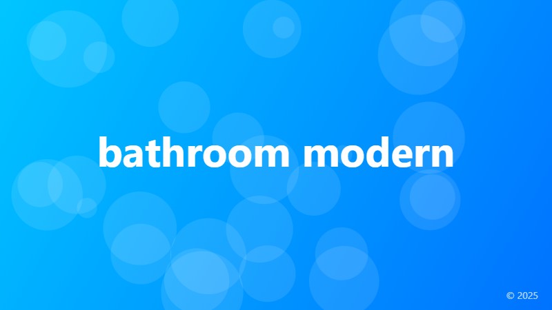 bathroom modern