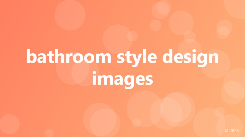 bathroom style design images