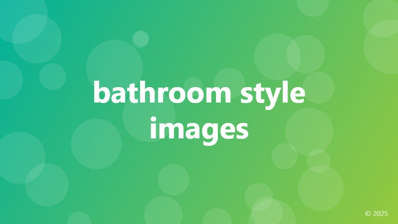 bathroom style images