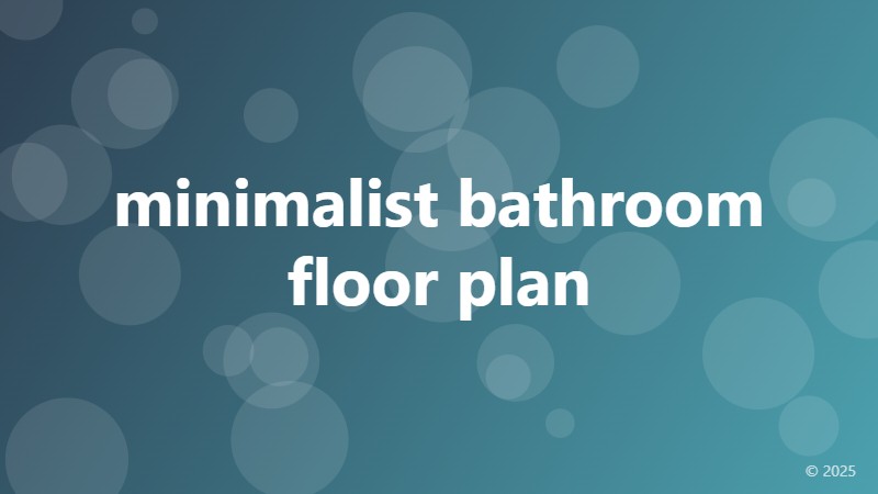 minimalist bathroom floor plan