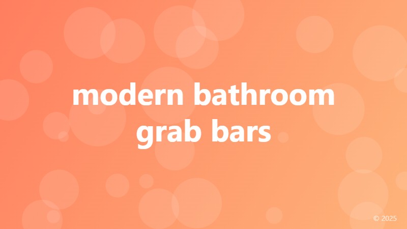 modern bathroom grab bars