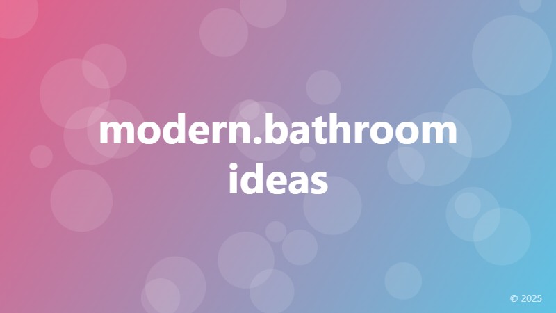 modern.bathroom ideas
